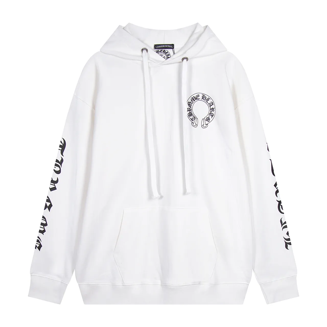 M34—P210 -Chrome Hearts/Chrome Hearts printed sweatshirt cardigan jacket -420 grams of high-density, high-quality wool, soft, delicate and skin-friendly, soft and silky to the touch, warm and skin-friendly -The hardware zipper accessories are all customized and full of details -Colour: black white -Size: S M L XL